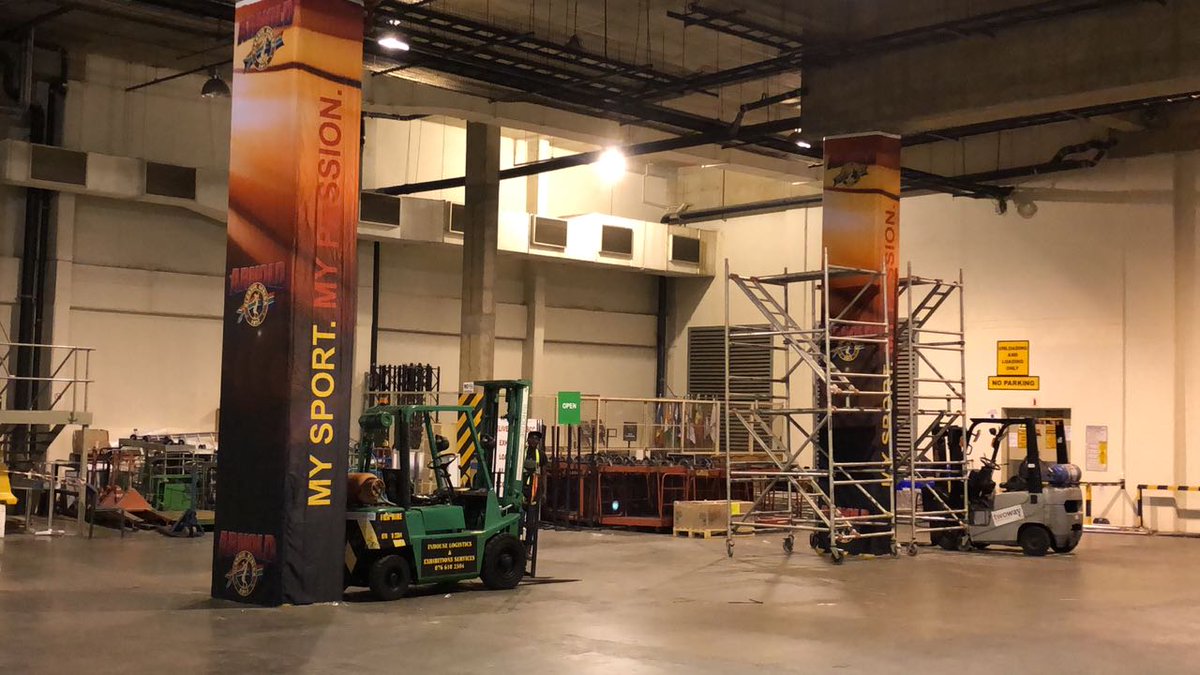 ArnoldClassicAF's tweet photo. So excited! Arnold Classic Africa 2018 - branding started going up today! 👏👏👏🍾🍾🍾 #acafrica2018
Big week ahead of us!
@FaithMazibukoSA @NonnysZA @TokozileXasa @HermanMashaba @gautengsport @GautengSACR @Schwarzenegger @ArnoldSports https://t.co/bqgoRGDdlW