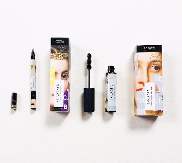 I'm seriously loving the packaging of Teeez Beauty's new Distortion Collection. So I'm giving away Ultra Volume Mascara &amp; Ultra Slim Eyeliner at Hudson's Bay. To enter, RT and follow <a href="/davelackie/">dave lackie</a>