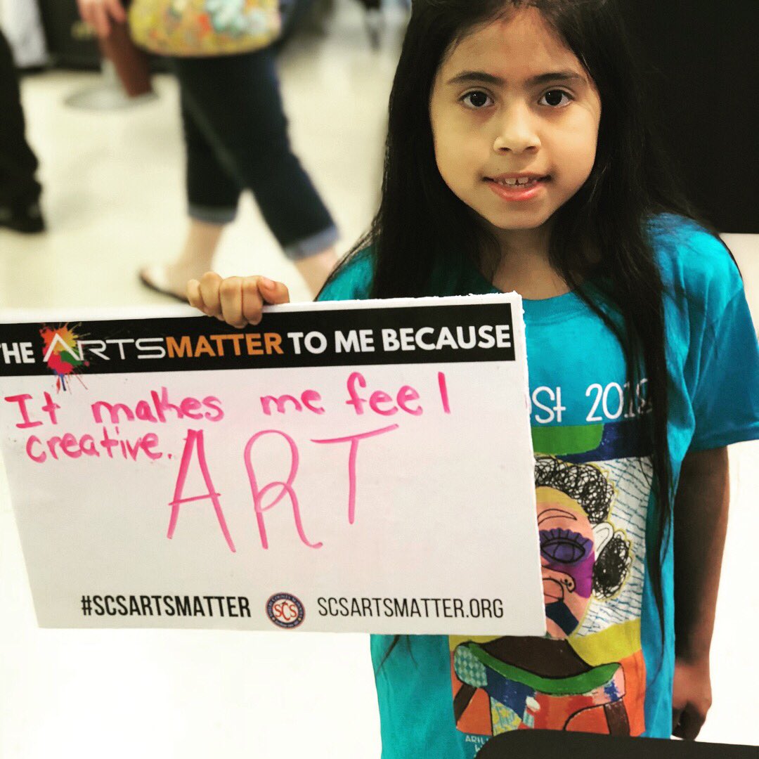 Today at #SCSArtsFest, art advocates share why #SCSartsmatter to them. More pictures to come!