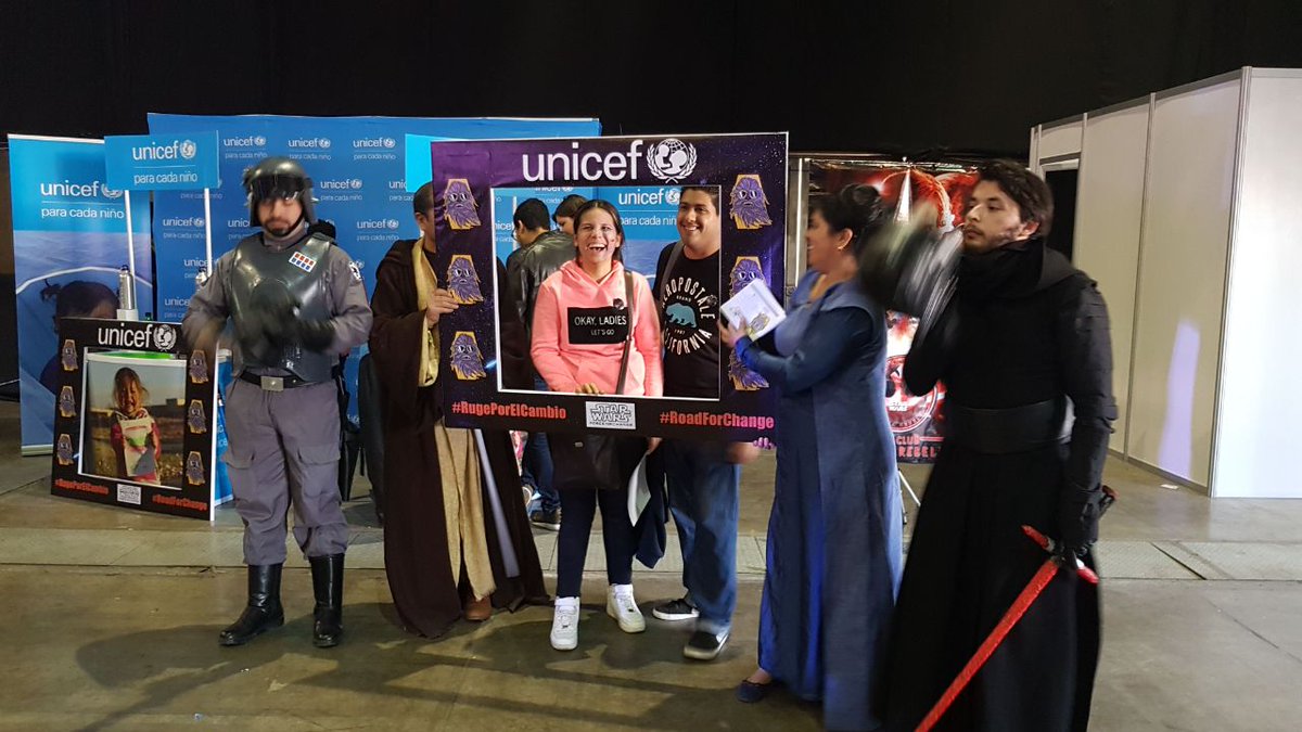 UnicefChile's tweet photo. ¡Estamos en @comicconchile!

Ven a rugir por los derechos de los niños y niñas de 🇨🇱 y el 🌏. Puedes conocer más del trabajo que realizamos #RugePorElCambio. https://t.co/balDTUAANI