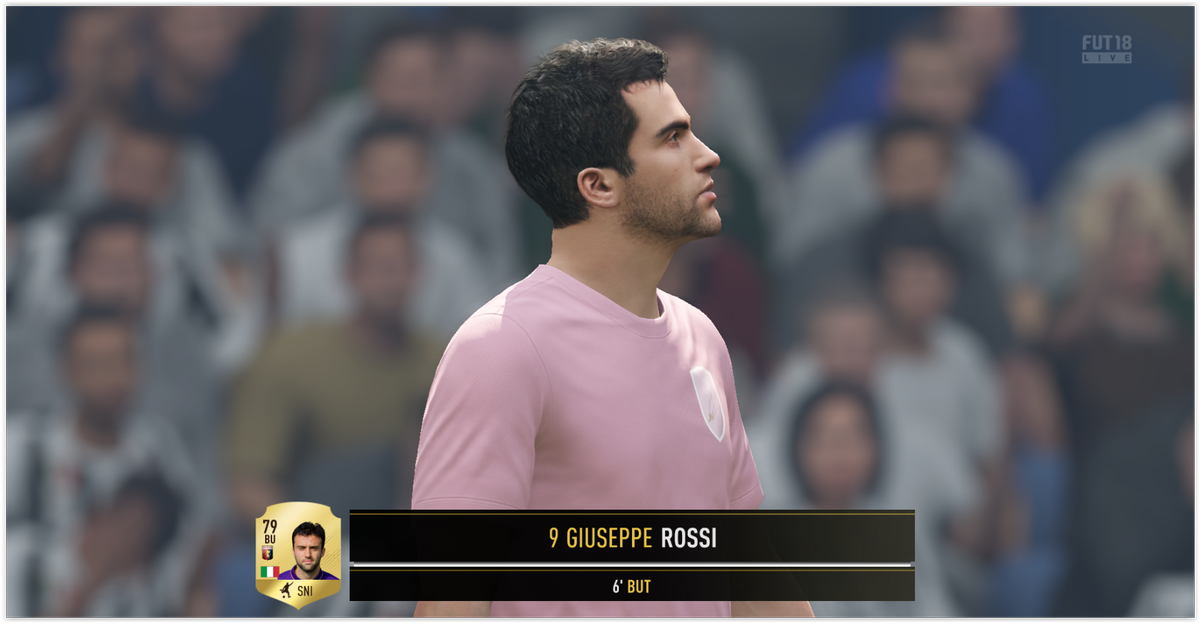 Ultrassaint's tweet photo. #Fifa18 Guiseppe Rossi watching The Sky After Scoring For The #KeyboardJunkIE'S Boterham Forest Football Club #FUT 👏 https://t.co/sjoM0OBJlE