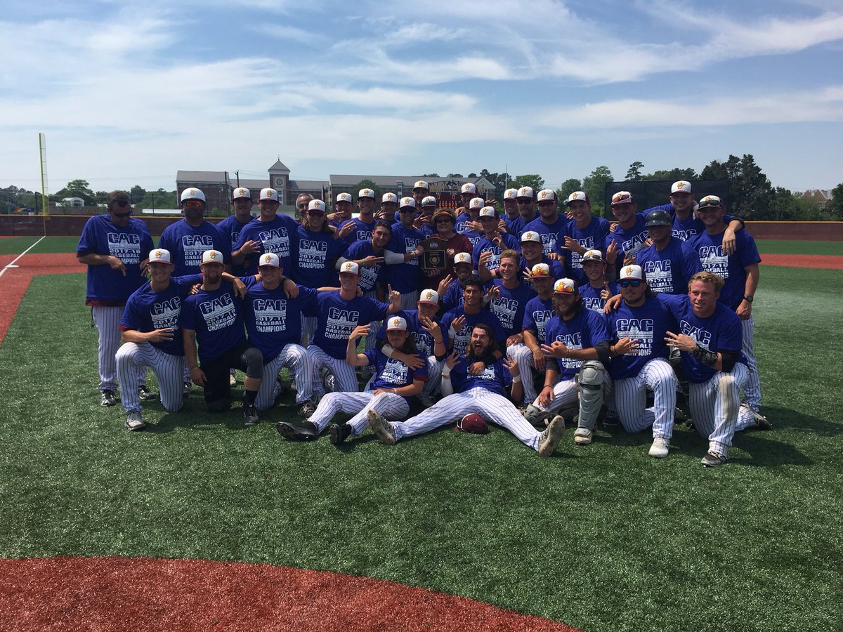 SUSeaGulls's tweet photo. Your 2018 CAC Baseball Champions!!! https://t.co/OGN3nGBPql