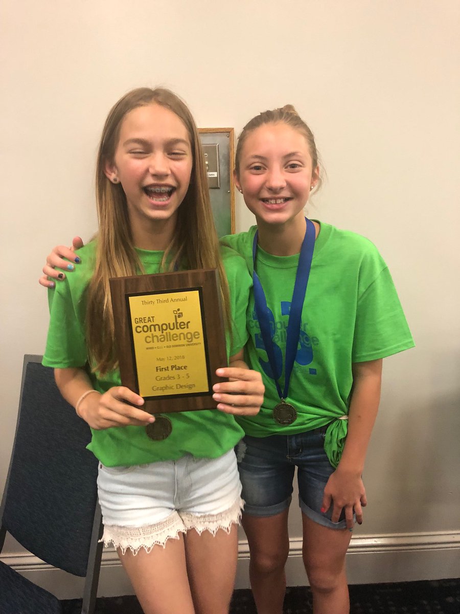 angelapyrtle's tweet photo. Congratulations, Abigail and Lauren!@WSESSmithfield #WestsideBestside @IWCSchools https://t.co/b6pGHwEq21