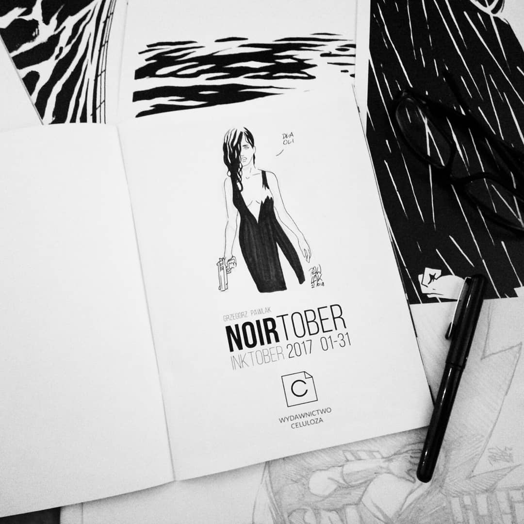 G__Pawlak's tweet photo. Few autographs and drawings done on #freecomicbookday in Biblioteka Uniwersytecka in #poznan :) #sketch #drawing #blackandwhite #comics #celuloza #noirtober #komiks #dziendarmowegokomiksu https://t.co/4LLyv2t0yv