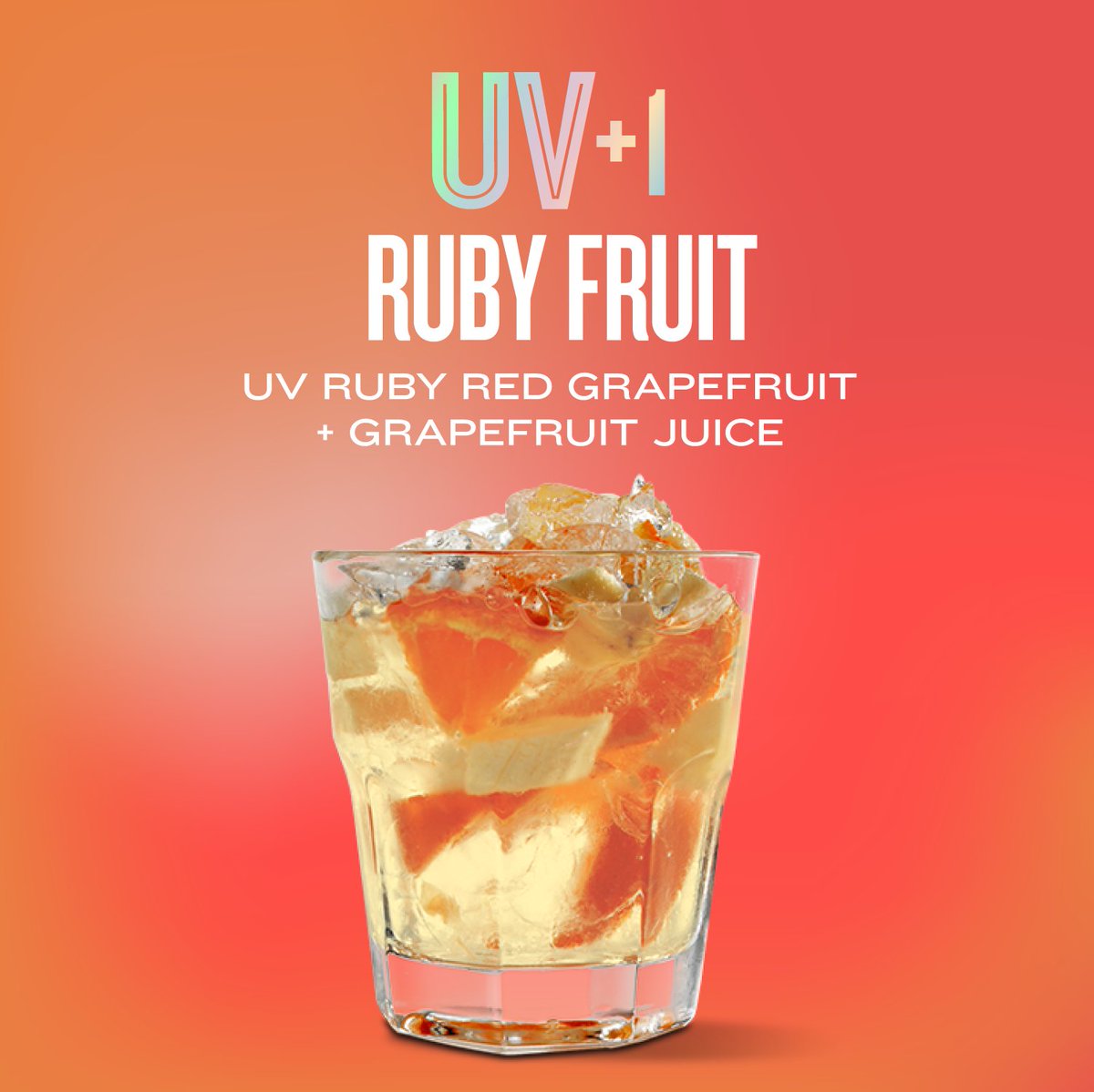 uv_vodka's tweet photo. Bright, refreshing, sassy. The UV Ruby Fruit is summer in a glass. RT and save. #uvrubyred #grapefruit #summer #cocktails #UVplus1 https://t.co/LMhYujxaCO