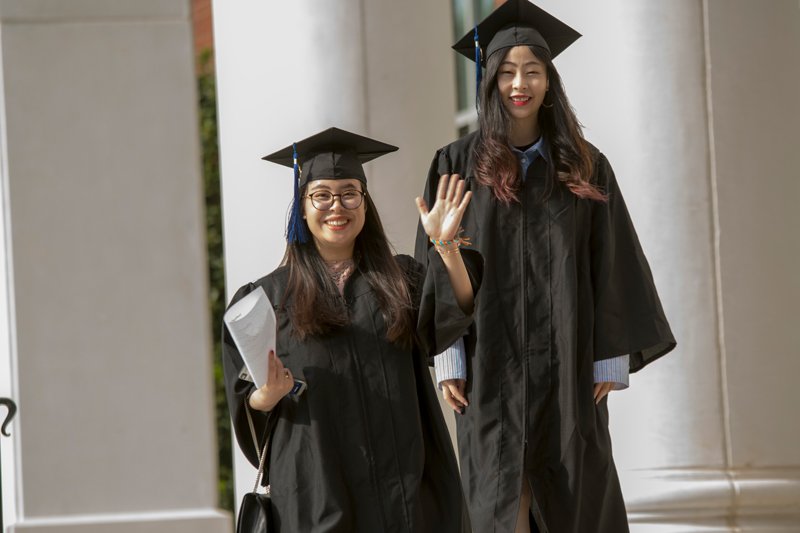 presbycollege's tweet photo. We're all smiles over here! Today the Class of 2018 became part of the PC Alumni Family! #CueTheBagpipes #BlueHoseGrad18 #OnOnPC https://t.co/Z7pKUFMqvy