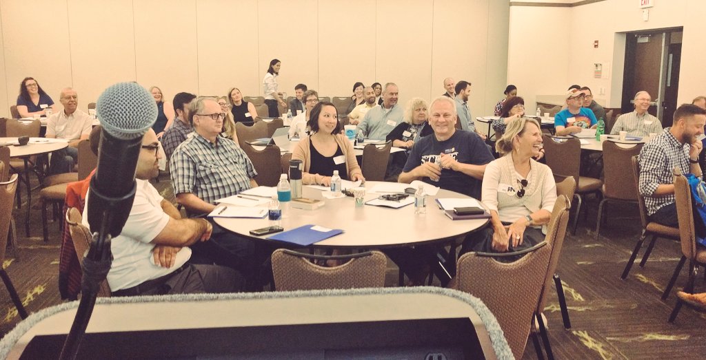 INDems's tweet photo. This is new energy. Room FULL of first-time #INDems candidates running for local and state races here at our County Party Summit. This is how we win. https://t.co/oWqQhy93Cf