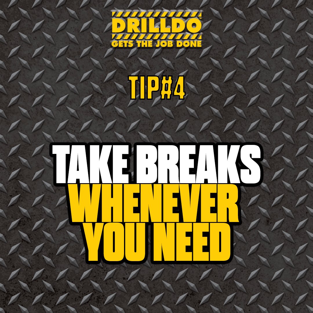 drilldosextools's tweet photo. Take a breather. Working hard can really tire you out! #drilldosextools #drilldo #sextools #getthejobdone #safetyweek #safetytips #safety https://t.co/BJkGNocuqb
