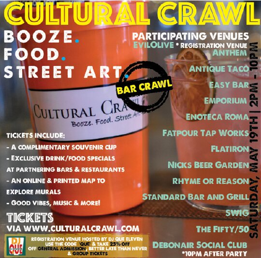 aztecdinero's tweet photo. Big ups to @DjQueEleven and @culturalcrawl it's going down! https://t.co/RwLWNSnGMX