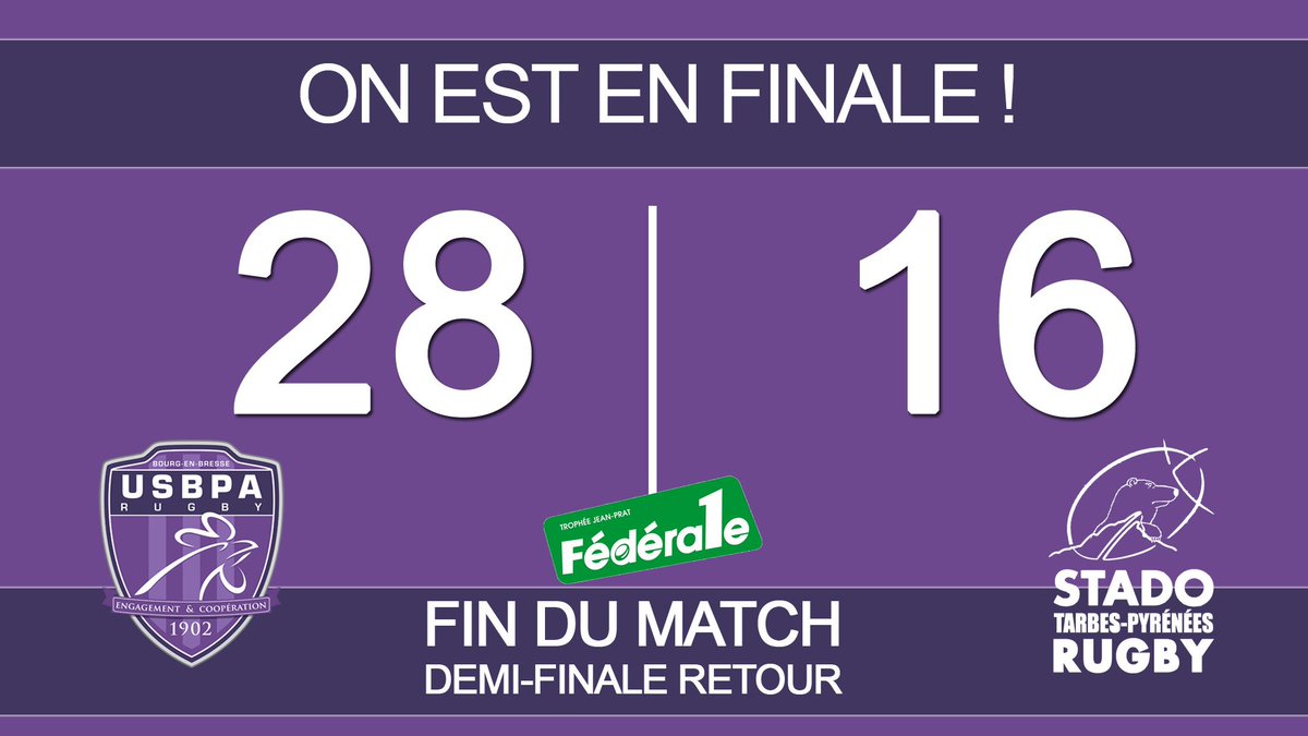 USBPA_Rugby's tweet image. ON EST EN FINALE 🎉🎉🎉