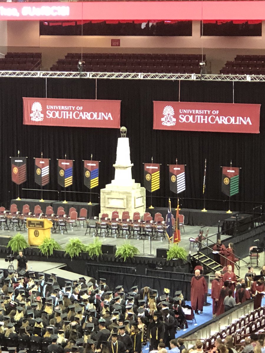 #UofSC18 Graduation Great words of wisdom from President Pastides...”Set your own four minute mile goal.”