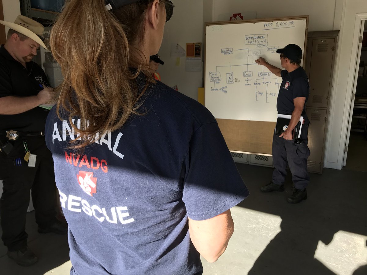 NVADG's tweet image. Our Annual Drill is in full force! Are you prepared for a disaster?? Find out how you can be ready at nvadg.org/prepare/how-to… #animalrescue #disasteranimals #DisasterResponse #Preparedness