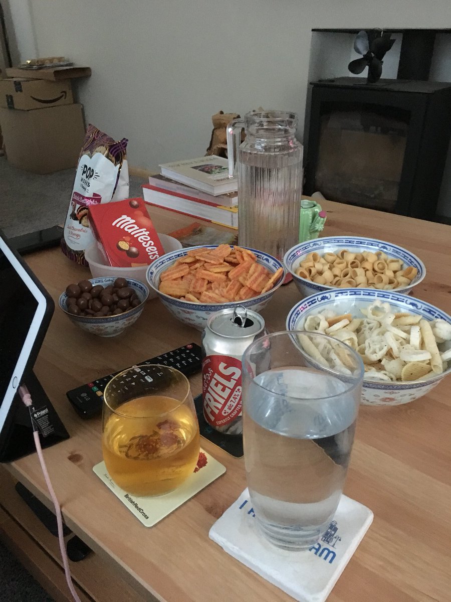pickledome's tweet photo. Eurovision snacks. Required to keep us all awake. But all I’ve done is cringe so far. https://t.co/m82jgy8dJZ