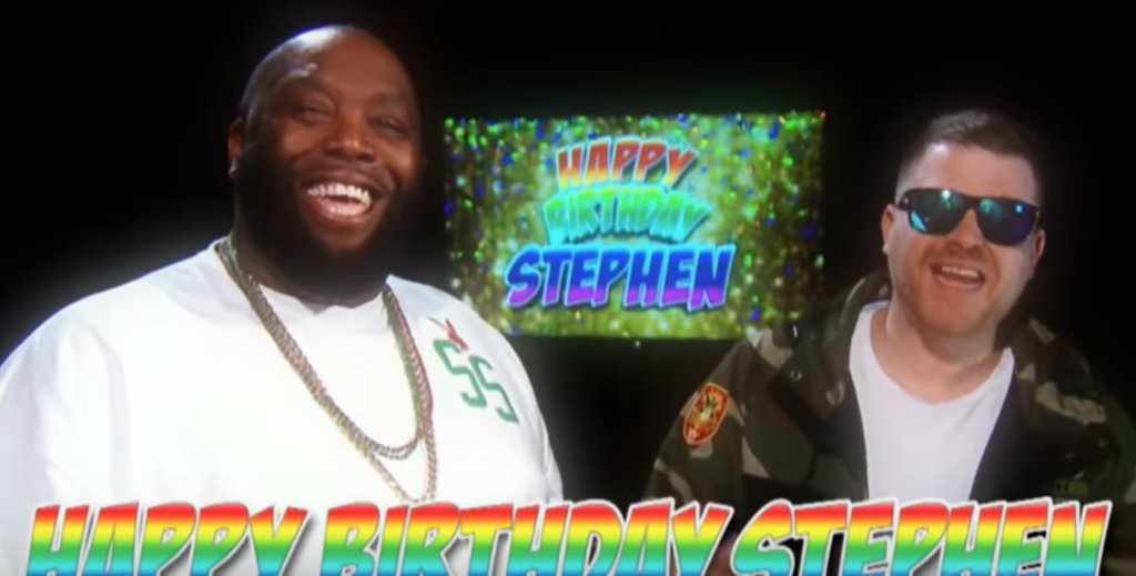 Watch Run the Jewels sing a new version of the Happy Birthday song to Stephen Colbert  