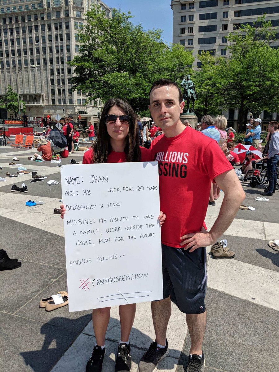 XMaskuli's tweet image. At the #millionsmissing visibility action in #WashingtonDC. Beautiful event put together by @MEActNet. Each pair of shoes represent someone wishing to be here, but can't because of #ME