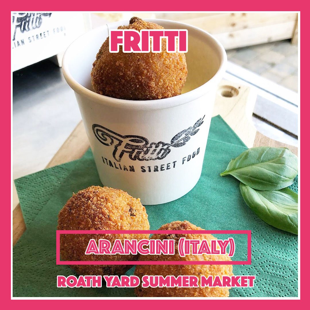 We continue our Street Food trip around the world stopping of in the country who just love their food "Italy" where food is love... Fritti are new kids on the block serving up Italian staples like Arancini gooey deep fried rice balls full of deliciousness... Mama Mia! #roathyard
