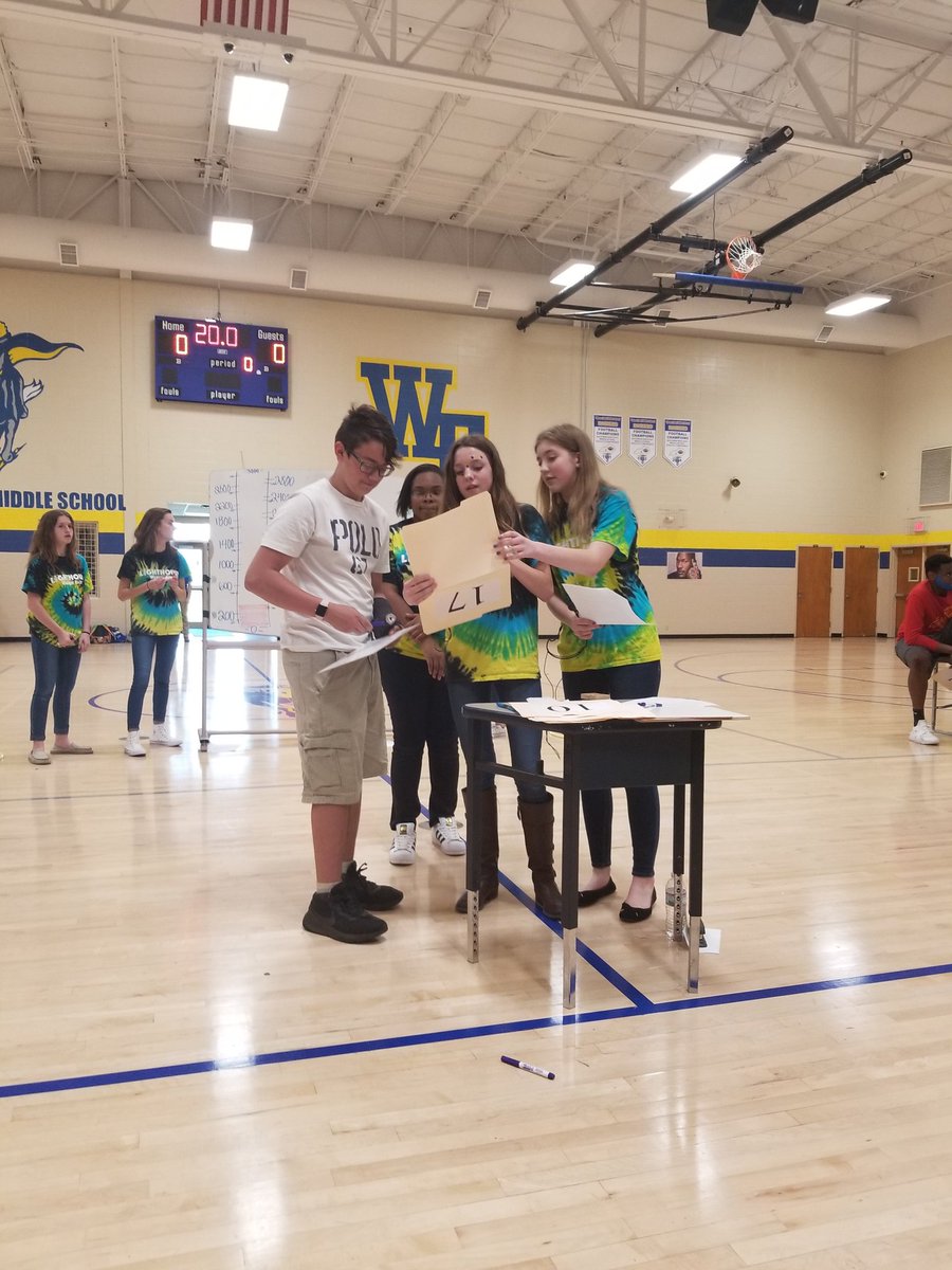 CardwellsClass's tweet photo. SO proud of my @WEMSNews Lighthouse Team for the amazing job they did planning and making the KPREP rally come to life!!! It was so fun! What an amazing group of kids I was blessed with this year!!! #WE #raiderpride #kprepready https://t.co/rWyDCkRIcD