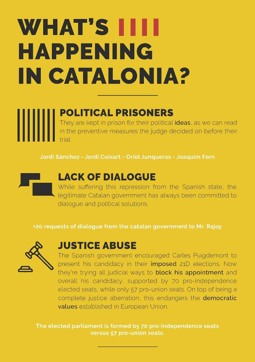 🎙️<a href="/CesarSampson_/">Cesár Sampson</a> from #AUT We Wish you all the best in  #Eurovision #Eurovision2018 in #Lisbon ☺️🎉

Do you know what’s going on in #Catalonia today❓ 🤔

🔸Info👇 
babelrepublicat.cat
canalrepublica.cat

#FreePoliticalPrisoners 
#catalanrepublic