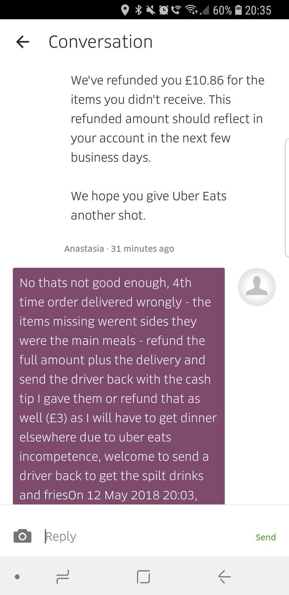 DaveBryan74's tweet photo. @UberEats @Uber_Support https://t.co/GJuOZPq8Kv