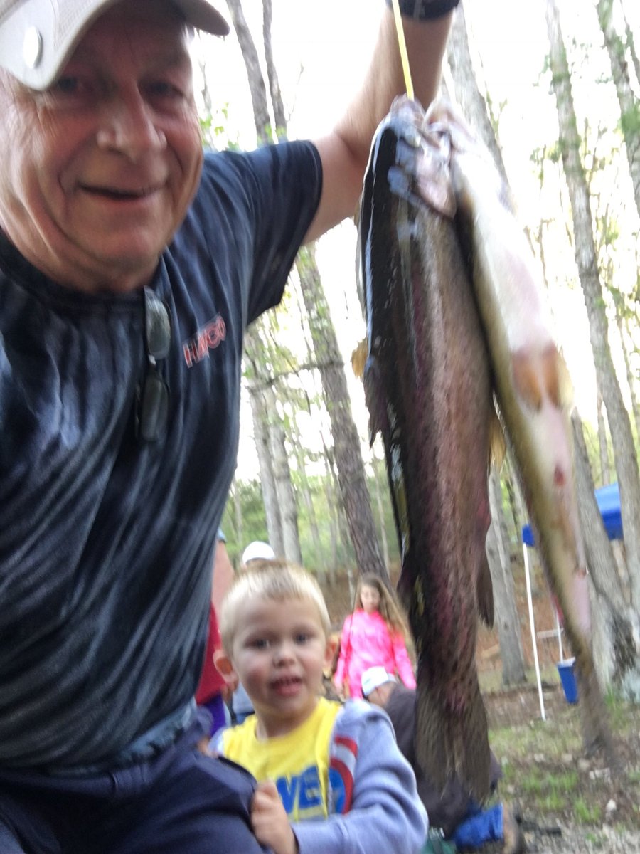 MABearHistorian's tweet photo. Nothing like fishing with Grandson Bryce. He caught the ones I am holding and in the tray. Getting ready for a fish fry tonight. https://t.co/vtDH7FeSSx