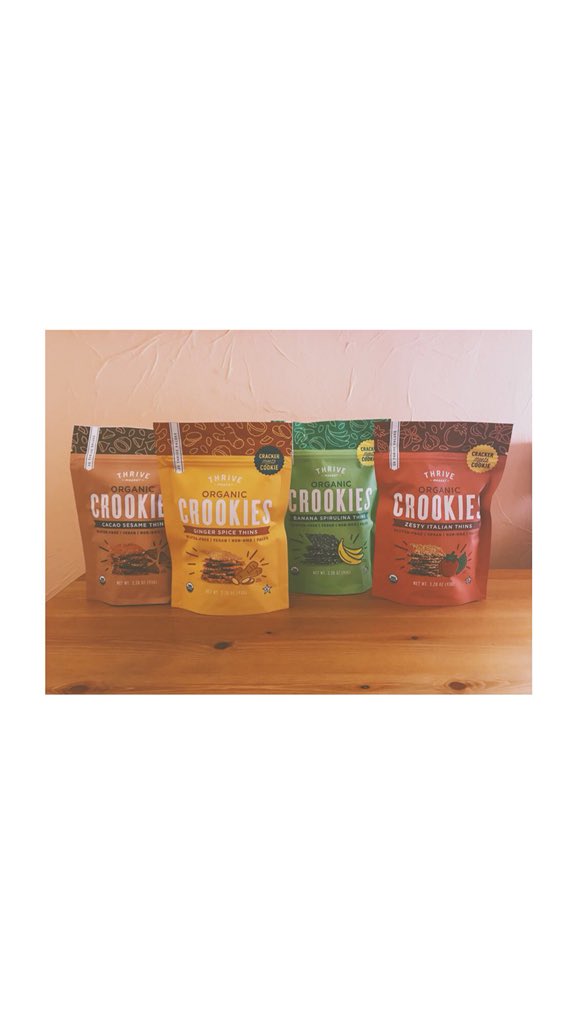 Exclusive <a href="/THRIVEmkt/">Michael</a> vegan, non-gmo, gluten-free, paleo friendly crookies have arrived! 😋 | thrv.me/lovekarma | #productPhotography