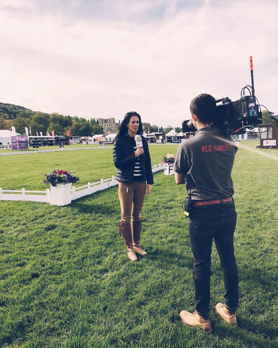 hannahwhiteuk's tweet photo. Superb day of dressage at @EventRiderMstrs #chatsworth - loved every minute of it, and looking forward to another superb day of sport tomorrow. #ERMeventing #tv @RedHandedGroup https://t.co/fAsz36lqJH