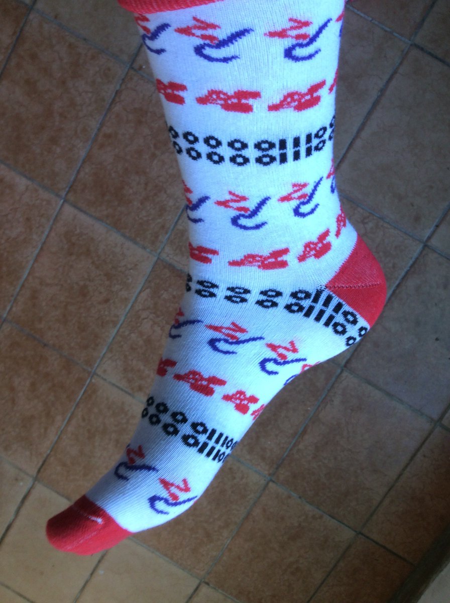 apr's tweet image. Nice socks @barspi! - I want a pair of those (not necessarily that pair, please)