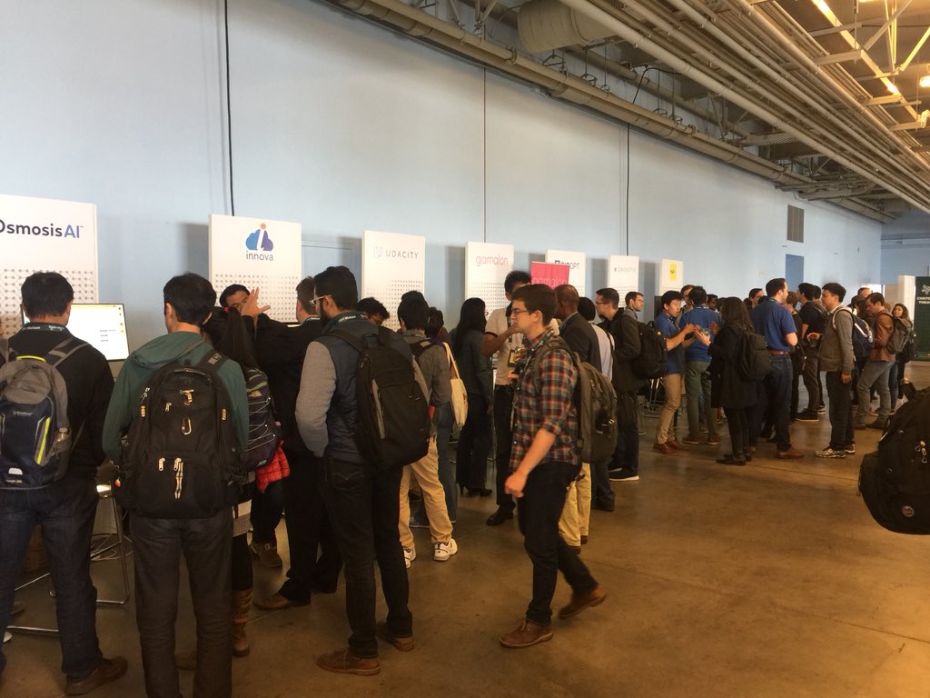 crowdgenbyappen's tweet photo. #TRAINAI2018 was a success and it wouldn't have been possible without our incredible sponsors. Thank you! @IBMWatson @salesforce
@googlecloud @awscloud @LambdaAPI @OsmosisAI @innovasolutions @gamalon_inc @udacity @SigOpt @grokstyle @h2oai https://t.co/hjqAo3wr9y