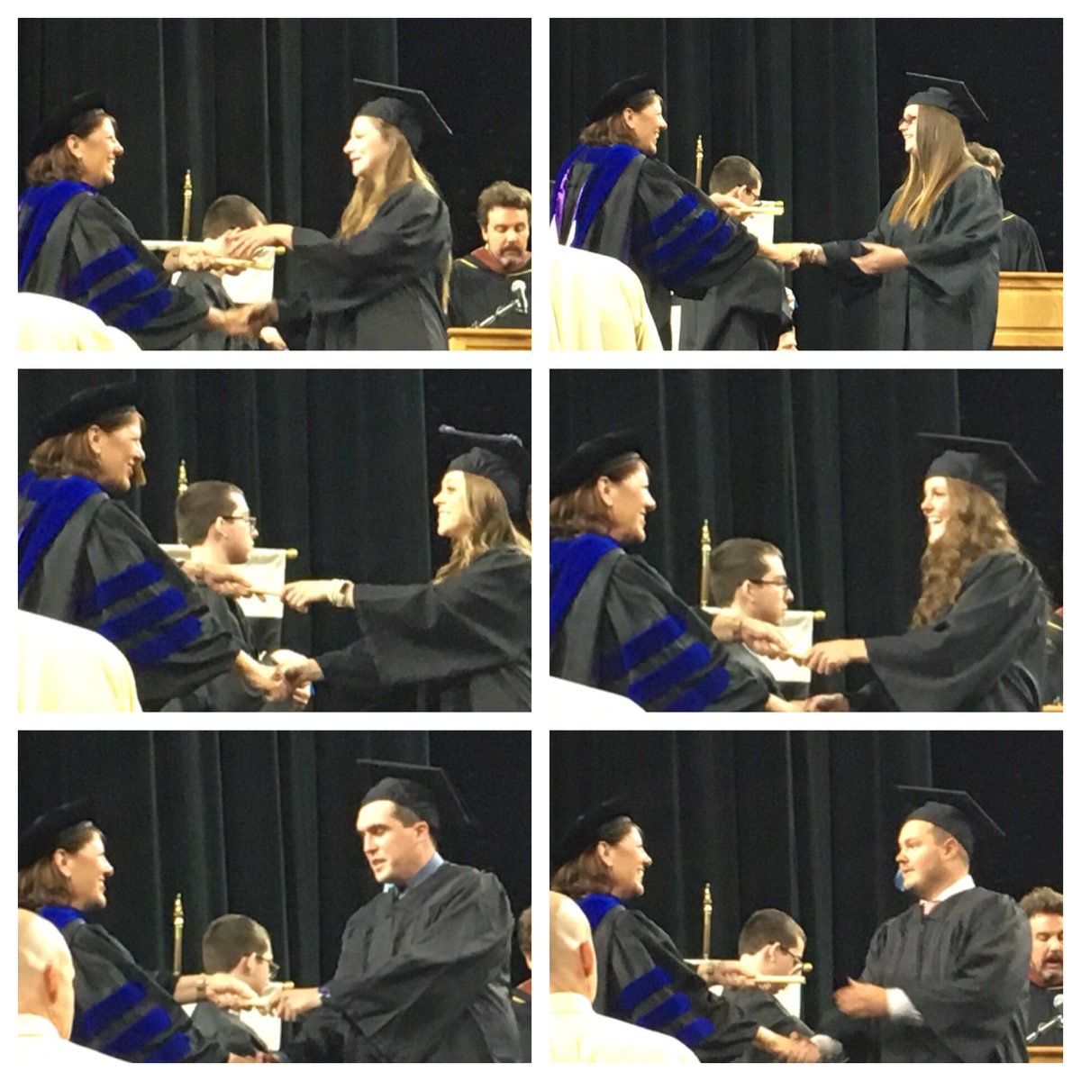 WSU_ATP's tweet photo. 2018 WSU AT Graduates! Congratulations! You did it! We are so proud of you and all of your accomplishments. We can’t wait to see what you conquer next! #edshocks #atlife 🎓🎉💛🖤 https://t.co/xcynEMqL6x