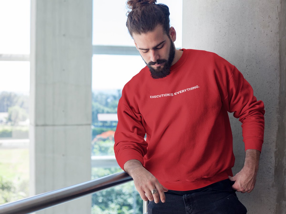 Your talk is cheap. Execution is everything. Buy these sweatshirts and t-shirts now at hustlrbrand.com