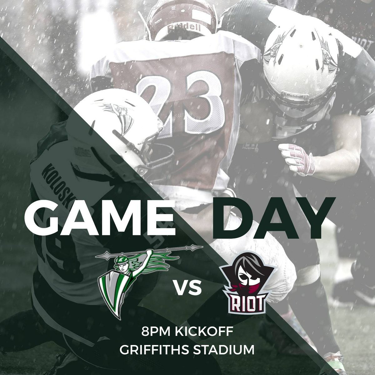 ValkyriesYXE's tweet photo. GAME DAY!
Join us for our Home Opener against the @ReginaRiot!
Kick off at 8PM
Griffiths Stadium
Tickets are $10 at the door | $5 for Seniors/Students | Kids 12+ under FREE
#HeartofaValkyrie #GoValks #Valksyxe2018 #Playforher #Womensfootball @WWCFL #WWCFL https://t.co/wdGL5kD5zl