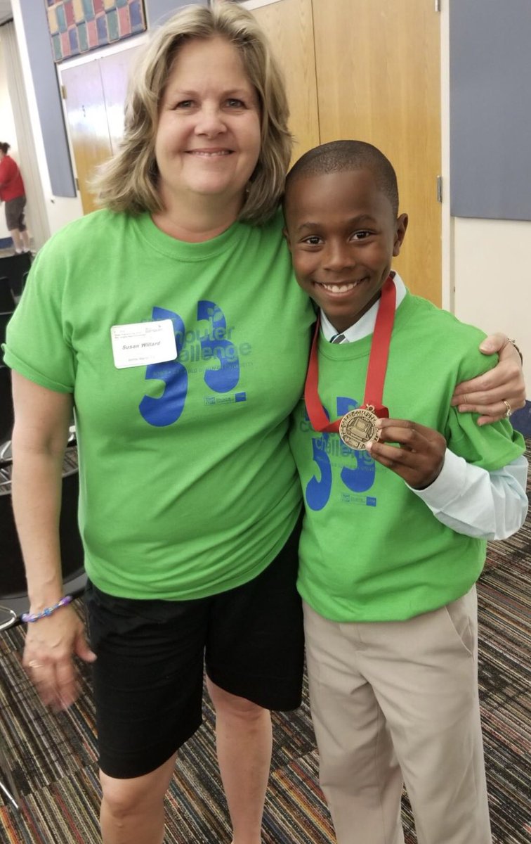 KhristaBrownlee's tweet photo. Placed 2nd out of 11 teams in the Great Computer Challenge for Level 2 in Visual Programming/Coding...not bad for his first time...these competitions are serious I see #GCC #greatcomputerchallenge #coding #futureengineer #odu #bmes #ycsd https://t.co/bvc94C9Y4p