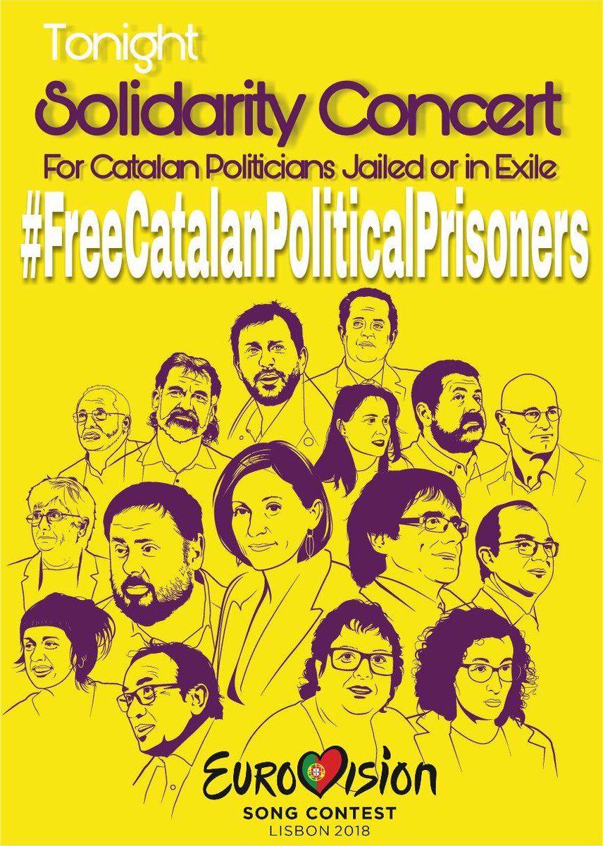 🎙️ <a href="/schultemusic/">Michael Schulte</a> from #GER We Wish you all the best in  #Eurovision #Eurovision2018 in #Lisbon ☺️🎉

Do you know what’s going on in #Catalonia today❓ 🤔

🔸Info👇 
babelrepublicat.cat
canalrepublica.cat

#FreePoliticalPrisoners
#catalanrepublic