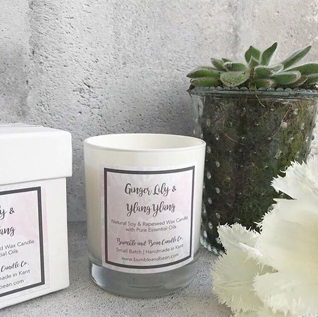 I’ve been busy making up a new batch of my Ginger Lily &amp; Ylang Ylang Essential Oil Candles today. My house is still smelling gorgeous this evening! 🌸🍃Available from my Etsy Shop ~ link in the bio ~ and @canterbury_makers 🍃 ift.tt/2Icp3in