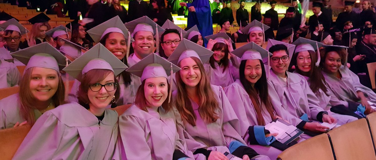 CCCGradSchool's tweet photo. Master of Arts Management and Journalism students pre-hoods. #MA #GraduationDay #CommencementCCC https://t.co/Ok3YXVbOa0