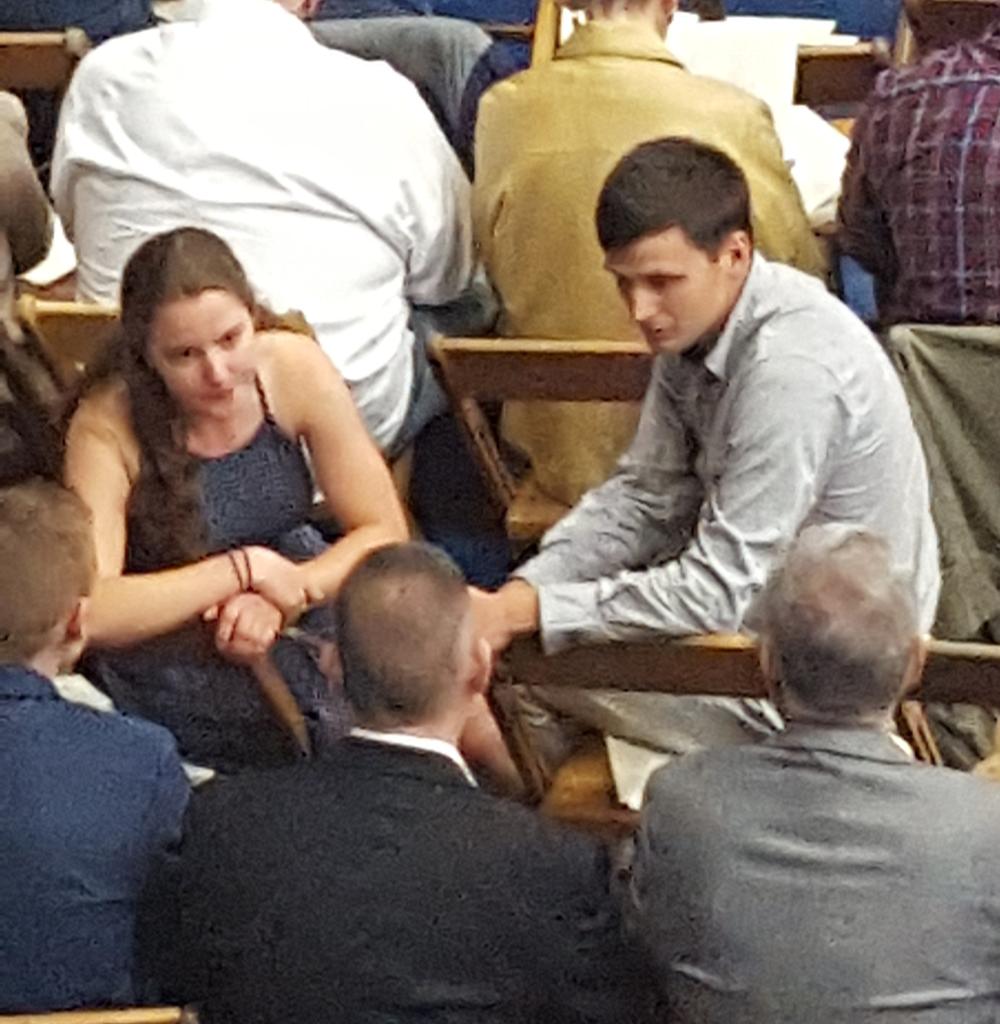 CentConfExecDir's tweet photo. Spotted two @AlleghenyXCTF alumni studs in the building! Welcome back @rover914 and @lyssabrins
#acgrad18 https://t.co/R3GprIEPGp