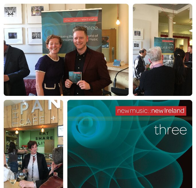 CMCIreland's tweet photo. Lovely night at CMC’s celebration of #nmni3 CD w/ remarks by CMC’s Evonne Ferguson & @ArtsCouncilNI’s @ciaranscull. Looking forward to @HardRainSE concert feat. works by Greg Caffrey, Kevin O’Connell, Frank Corcoran, David Byers, John Buckley, Ian Wilson & Piers Hellawell https://t.co/JqQd5zuyB3