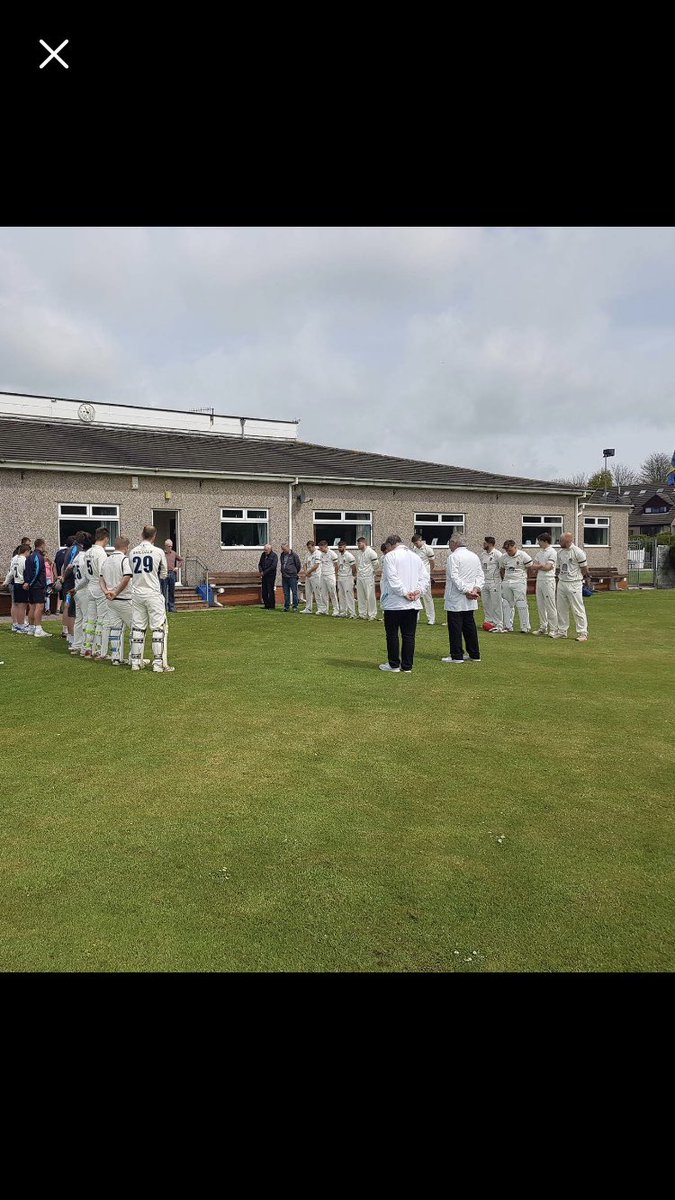 DaltonCricket5's tweet image. Today’s game followed a minute of silence from both teams for the late Alan Rutter #RIPAlan
