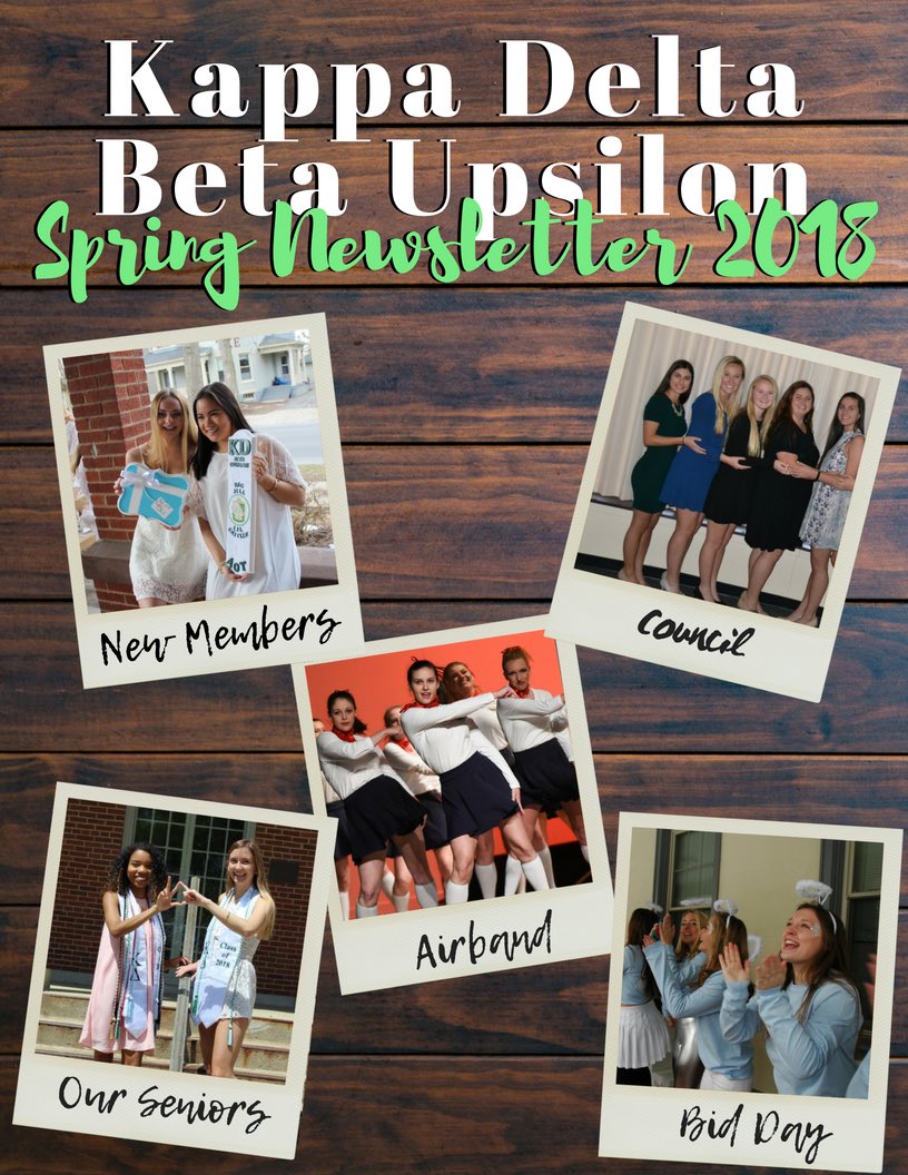 KDBetaUpsilon's tweet photo. Alumnae! Have you gotten our Spring Newsletter? If not subscribe with your email here: https://t.co/t4sN3RQiic https://t.co/XAaOtG4vse