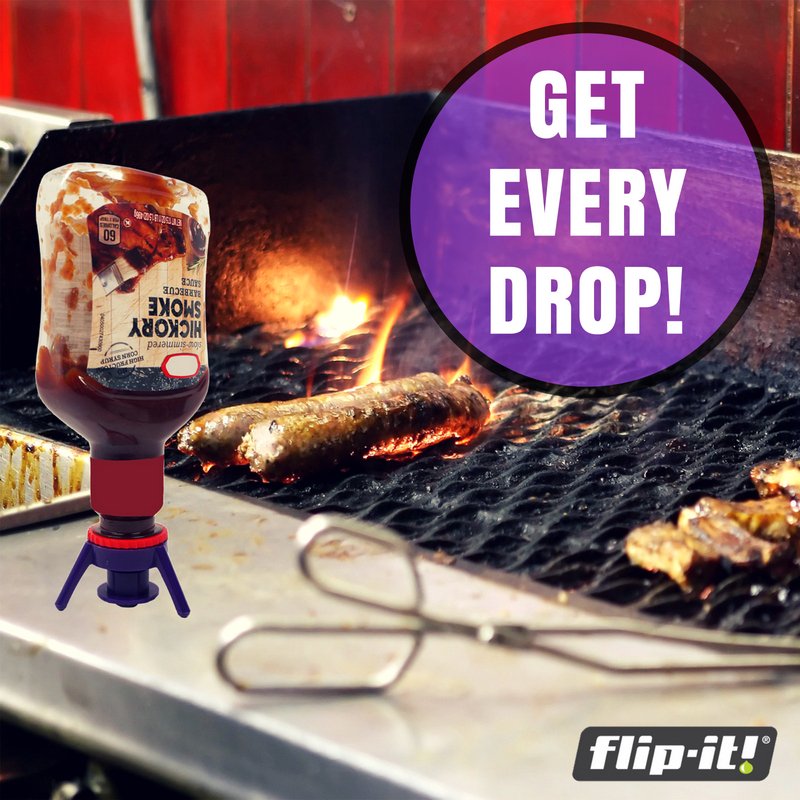 FlipItCap's tweet photo. Flip-It! helps you get every last drop of BBQ sauce. Are you grilling something special for your mom on Mother's Day? #flipitcap #geteverydrop #mothersday https://t.co/Maf0RZUoG6