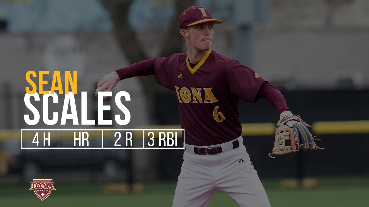 IonaGaels's tweet photo. #GAELSWIN!!!
@IonaBaseball claims the opening game of this weekend's series against Saint Peter's with Sean Scales earning #BigTimePerformer honors! #GaelNation #ICBASE #MAACBaseball https://t.co/DQX1Sii7jM