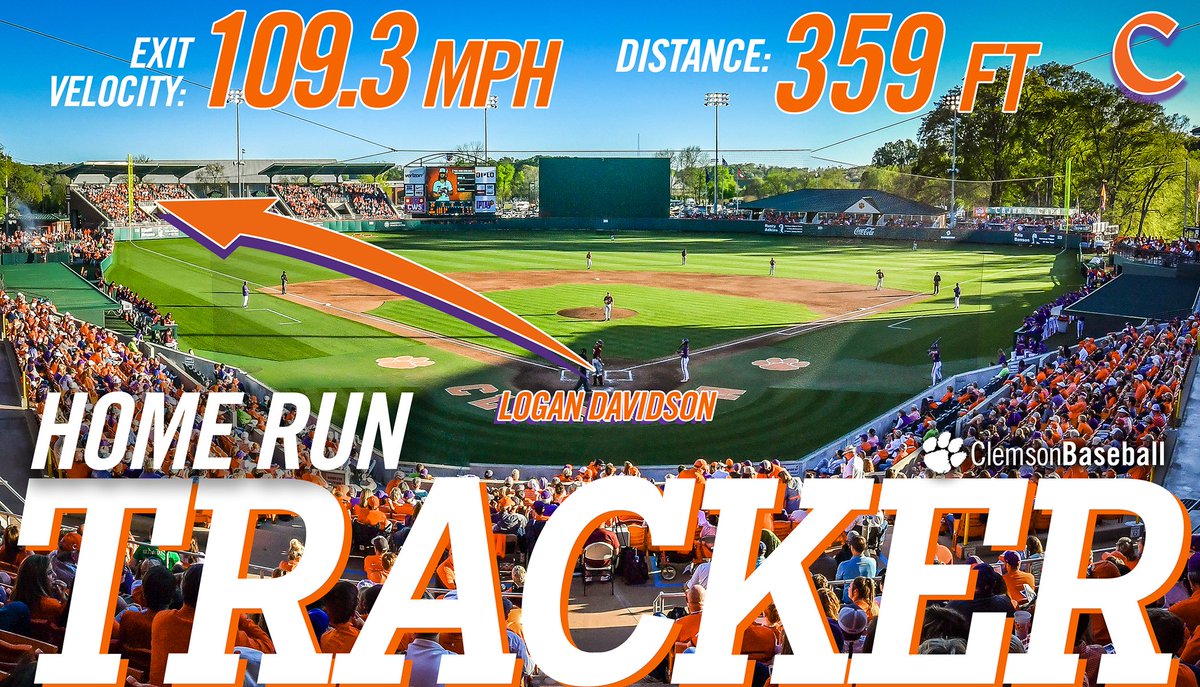 ClemsonBaseball's tweet photo. Home run No. 11 for Mr. Davidson! ๐ช
#OnALine https://t.co/e8zjt0IeIE