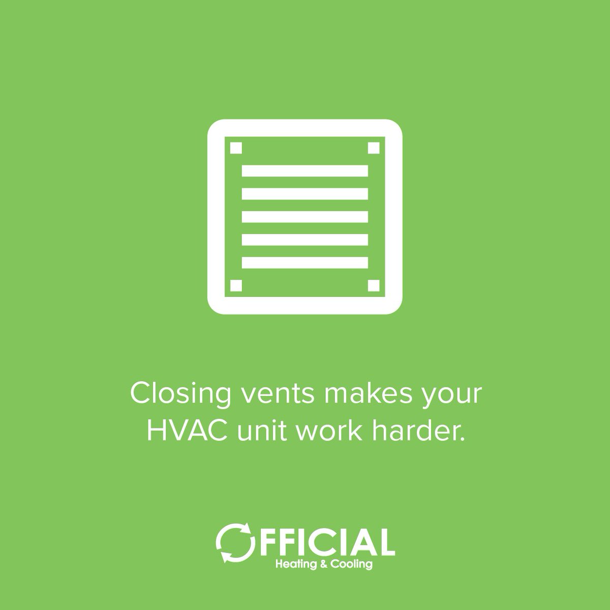 Official_HVAC's tweet photo. There's a myth out there and you shouldn't fall for it or your system will pay the price! #HVAC #Fact #Myth https://t.co/J4FsmED33w