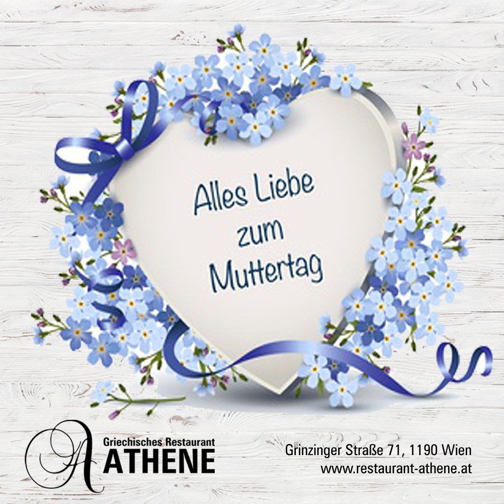 AtheneGrinzing's tweet photo. 🌸🌼🌷 Wir wünschen allen Müttern alles Gute! 🌷🌼🌸 
 🌺 Ευχόμαστε όλα τα καλύτερα για όλες τις μαμάδες! 🌺
_________________________________
#Restaurant #Wien #Döbling #Grinzing #Muttertag2018 #Ημέρατηςμητέρας2018 https://t.co/zitXQvRluG