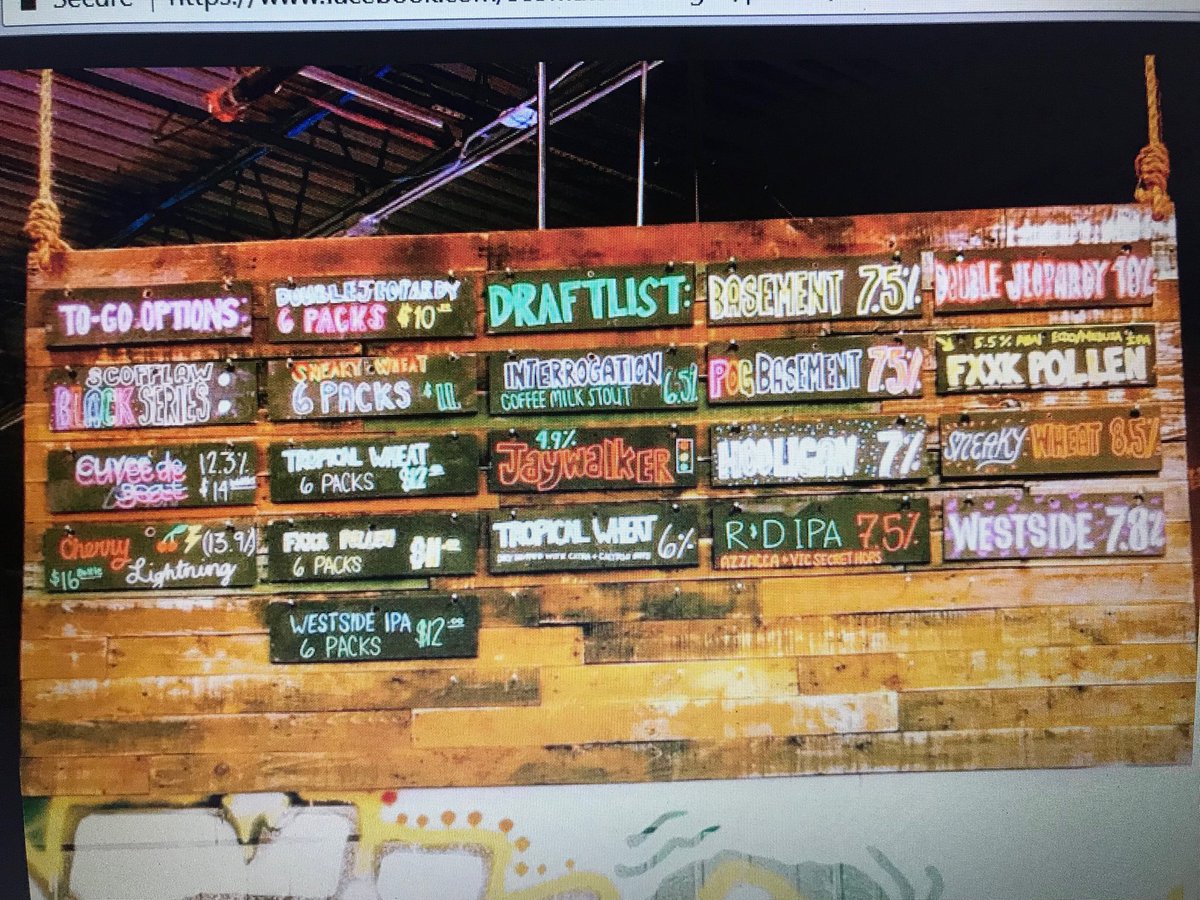 ScofflawBrewing's tweet photo. Six-packs galore: #SneakyWheat #TropicalWheat #FXXXPollenIPA #WestsideIPA. Last call on 6-packs at Tasting Room for #DoubleJeopardy. (DJ always on tap — like #HooliganIPA #BasementIPA #POGBasementIPA &amp; crowlers to go. But now get 6-packs of these four at retail partners.) https://t.co/p6NNKrLpnd