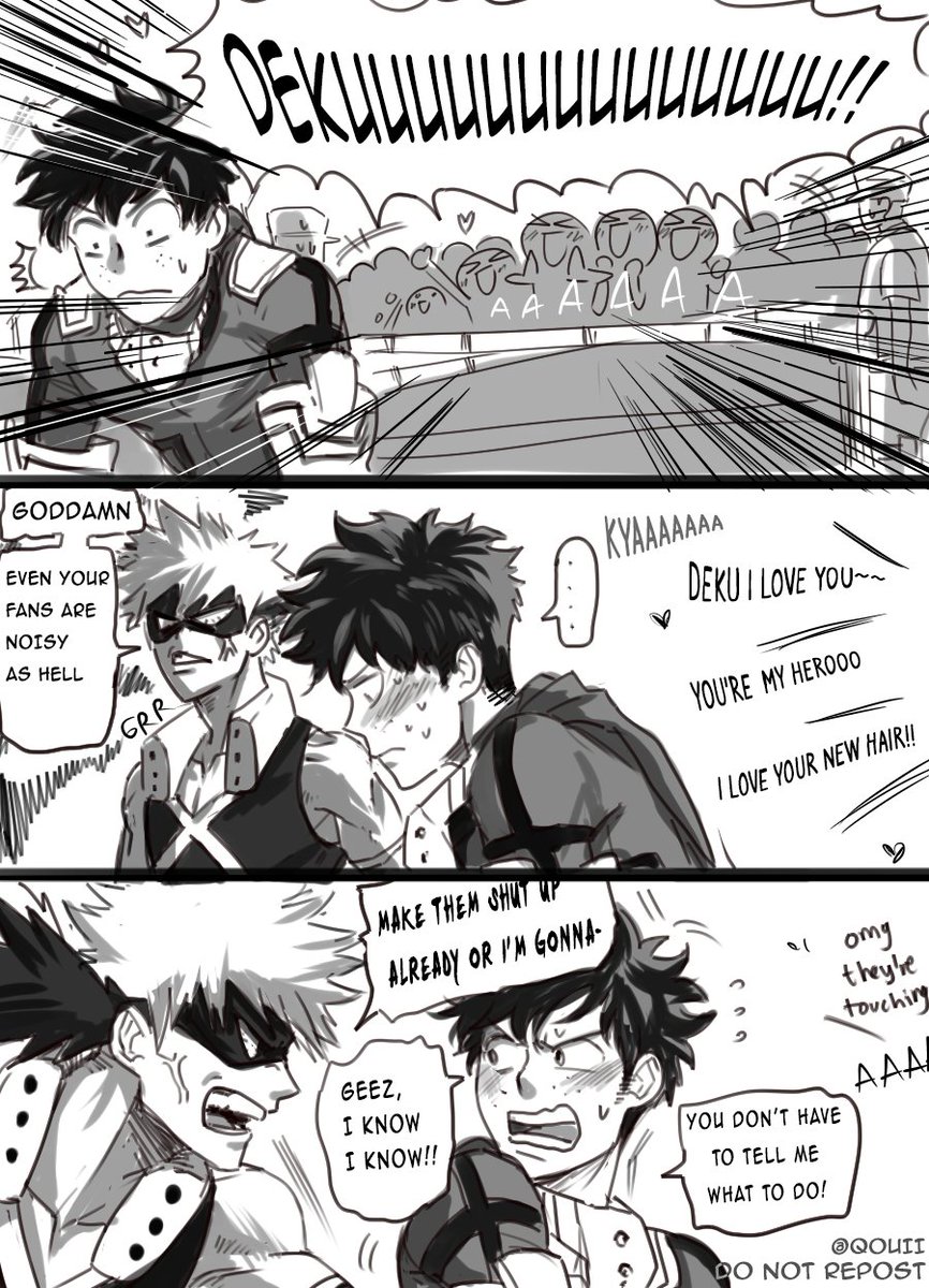 koipepo's tweet photo. prohero Deku getting some public love! #bnha #deku also if u squint #katsudeku #bakudeku (in case it's unclear: DO NOT repost/reprint/share to other websites. RT is allowed) https://t.co/qHJGLrqGH9