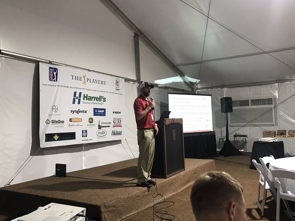 TPC SAWGRASS AGRNMY (@tpcsawgrassagr) on Twitter photo Sam Bauer talking to the group about wetting agents before our evening shift. <a href="/TPCSawgrassAGR/">TPC SAWGRASS AGRNMY</a> @THEPLAYERSChamp @samjamesbauer @urbanturfmn Sam Bauer talking to the group about wetting agents before our evening shift. <a href="/TPCSawgrassAGR/">TPC SAWGRASS AGRNMY</a> @THEPLAYERSChamp @samjamesbauer @urbanturfmn