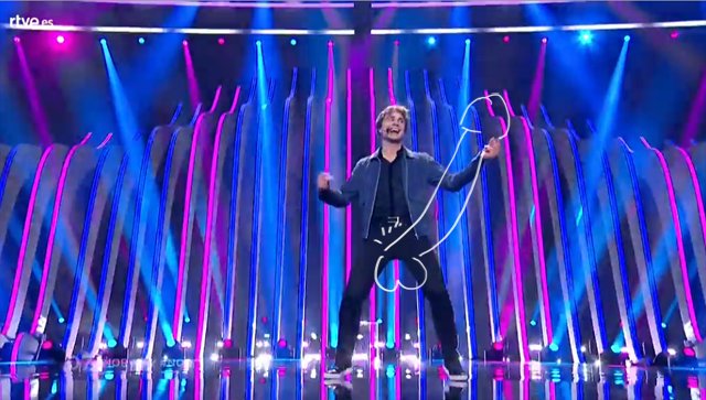 Dreams_Oskar's tweet photo. Madre mía con los audiovisuales de Eurovisión #FinalEurovision https://t.co/acfFDlsiEG