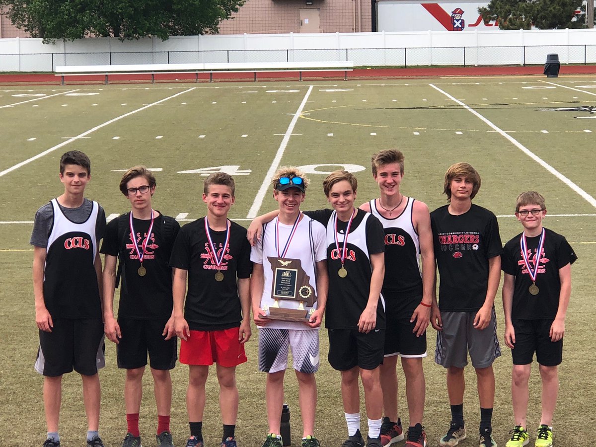 CCLSFishburn's tweet photo. Boys placed 3rd @LSAMorg State Track meet! Congrats!
@CCLSChargers https://t.co/dre8DWOFIY