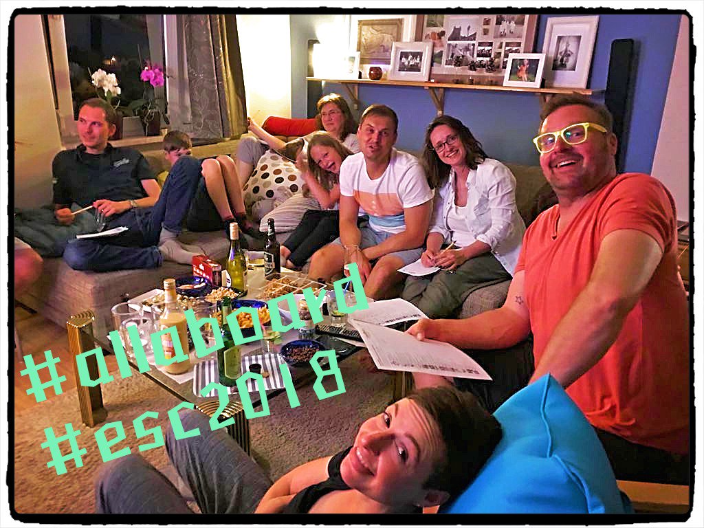 swimjens's tweet photo. #AllAboard
#ESC2018 
Party on! https://t.co/P0KsLLGcKD
